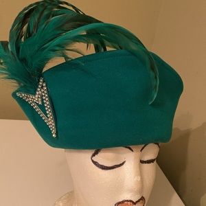 Gorgeous Emerald Church Dress Hat by Jack McConnell